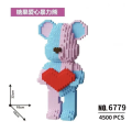 Конструктор Magic Blocks 6779 BearBrick 4500 PCS для детей и взрослых ∙ 3D-конструктор 6779 BearBrick в виде медвежонка