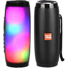 Вluetooth колонка влагостойкая TG-157 Pulse с разноцветной подсветкой ∙ Портативная Bluetooth-колонка T&G TG-157 для дома
