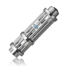 Лазер Laser B017 с пятью насадками в кейсе ∙ Синяя лазерная указка Laser B017 445 nm