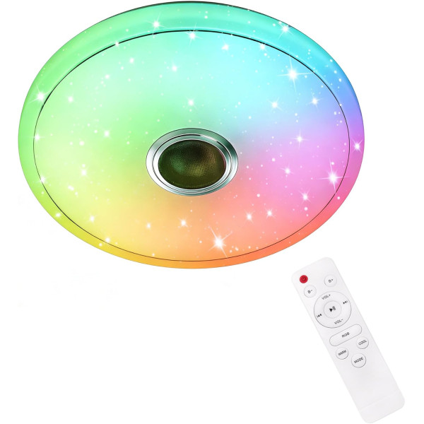 Светодиодный светильник RGB Lamp 38 см ∙ RGB-люстра с Bluetooth-колонкой 60W
