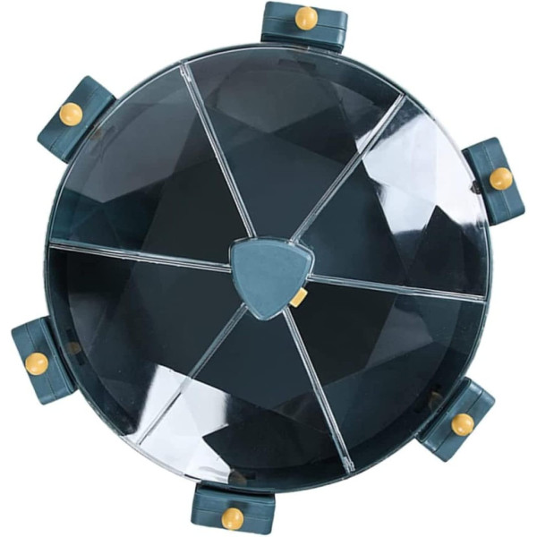 Органайзер для хранения сыпучих продуктов 6 отделений ∙ Мультизерновой вращающийся органайзер с 6 отделениями