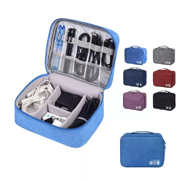 Дорожный органайзер для проводов, кабелей и зарядных устройств ∙ Органайзер для электроники и аксессуаров