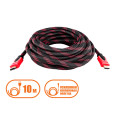 Кабель HDMI - HDMI 1080p позолоченный усиленный в обмотке 10 метров PR4
