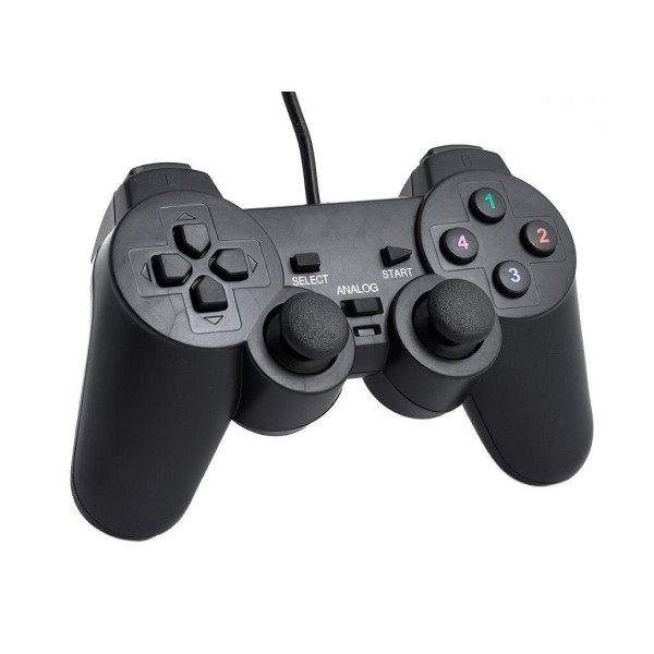Проводной USB джойстик для ПК PC Dellta GamePad DualShock DJ-208 | Джойстик геймпад с вибрацией PR3