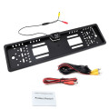 Камера заднего вида в авто номерной рамке с 4 LED подсветкой Black PR4