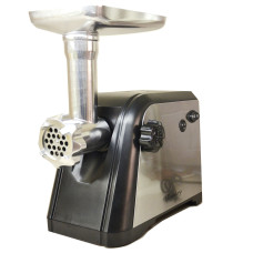 Мясорубка электрическая 3000 Вт Rainberg RB-672 с реверсом и соковыжималкой Черная (FL-109) CG14 PR5