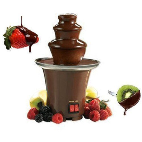 Шоколадный фонтан Фондю Mini Chocolate Fondue Fountain Домашняя мини - фондюшница