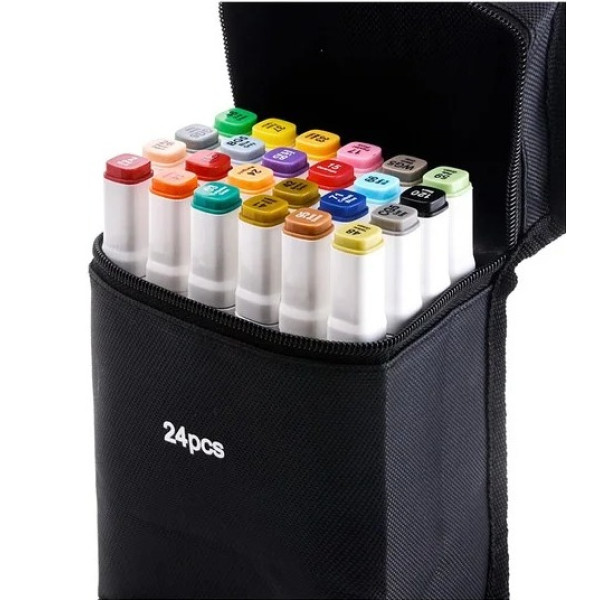 Набор маркеров для рисования на спиртовой основе Touch 24 шт./ Скетч маркеры для творчества и скетчинга