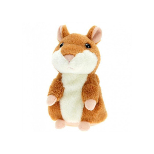 Говорящий хомяк-повторюшка Детская интерактивная мягкая игрушка