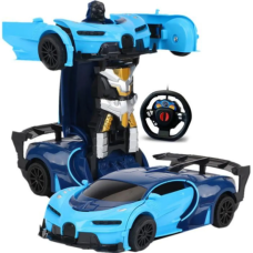 Машинка трансформер Автобот Bugatti Robot Car на радиоуправлении 2 в 1