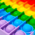 Антистресс игрушка POP IT сенсорная силиконовая бесконечная пупырка Поп Ит Push Up Bubble Popit Fidget Радужный Круг NEW