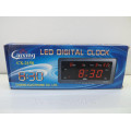 Часы настольные большие электронные с термометром и календарем CX-2158-2, размер 21,5х10х3 CG10 PR3