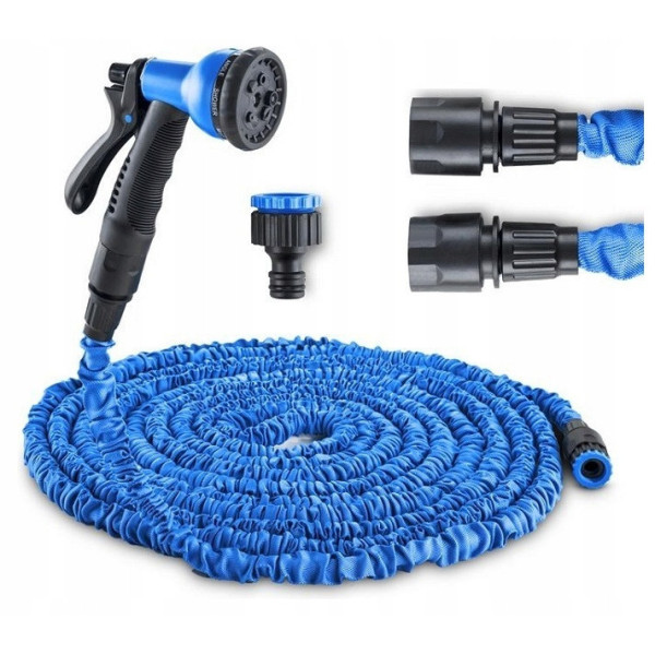 Саморастягивающийся поливочный шланг X HOSE 30 м садовый шланг с насадками для полива