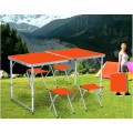 Раскладной стол - чемодан с 4 стульями Folding Table для пикника, рыбалки, дачи, 120х60 см