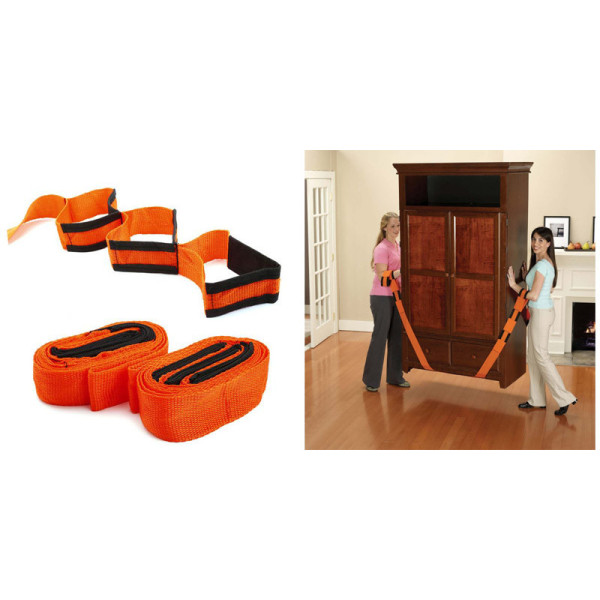 Ремни для переноса мебели, габаритных грузов и тяжестей, комплект из 2 штук