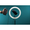 Кольцевая LED лампа S31 Светодиодная USB лампа с креплением держателем телефона, 33см