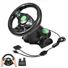 Джойстик руль игровой 3 В 1 Vibration Steering Wheel PS2/PS3/PC USB с виброотдачей/ Игровой спортивный руль