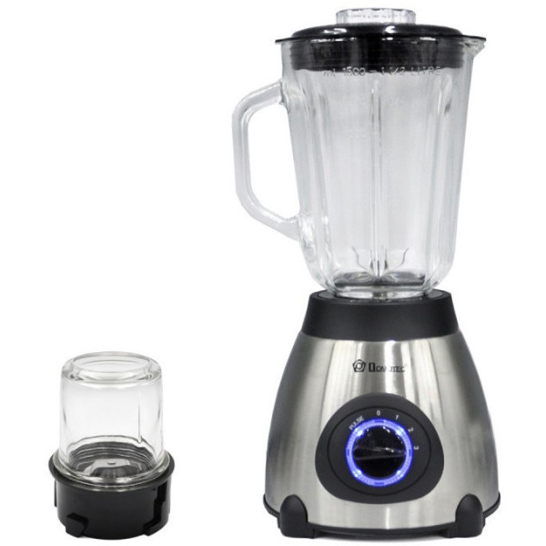 Блендер DOMOTEC MS-6610 с кофемолкой ∙ Стационарный измельчитель с LED подсветкой, 1000 Вт