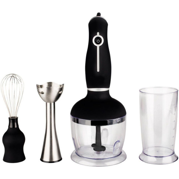 Блендер Promotec черный 3в1 с мерным стаканом PM-586