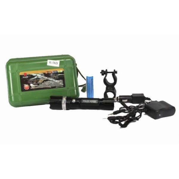 Фонарик POLICE 8628-10000W 12V + вело крепление PR2