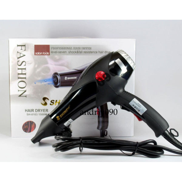 Профессиональный фен Shinon SH-8103 с режимом холодного обдува, мощностью 1500Вт CG23 PR4