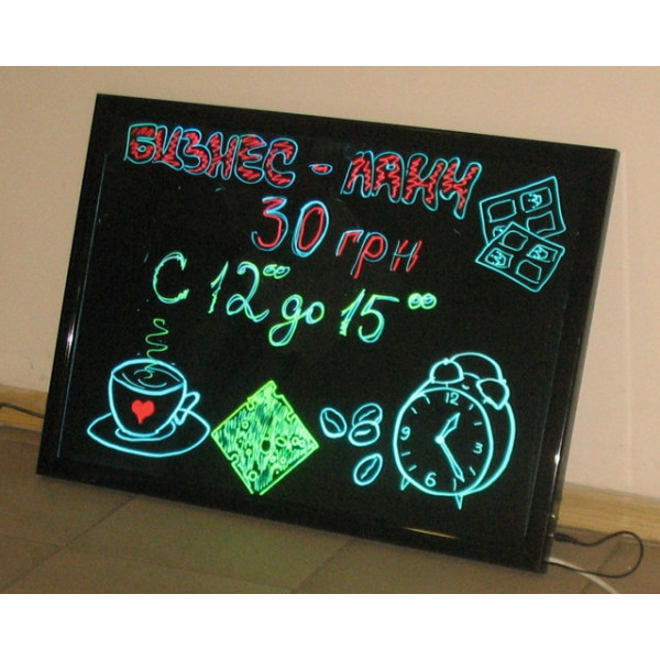 Неоновая панель LED WRITING BOARD 60*80 PR5