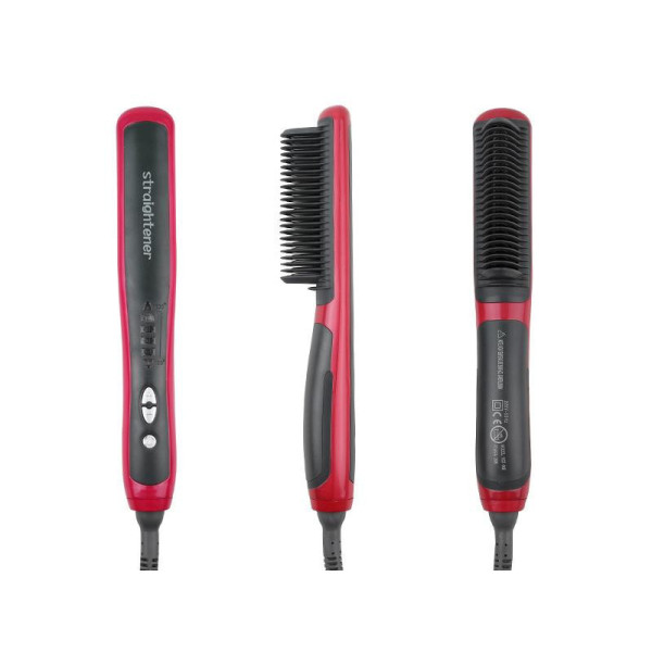 Электрическая расческа-выпрямитель с функцией ионизации | Массажная щетка + утюжок ASL-908 CG24 PR3