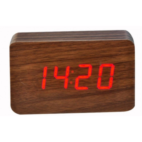 Настольные электронные часы WOODEN CLOCK VST 863-1