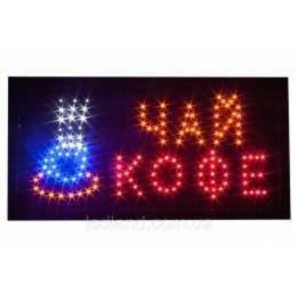 LED Светодиодная вывеска табло Кофе-чай 48X25 PR3