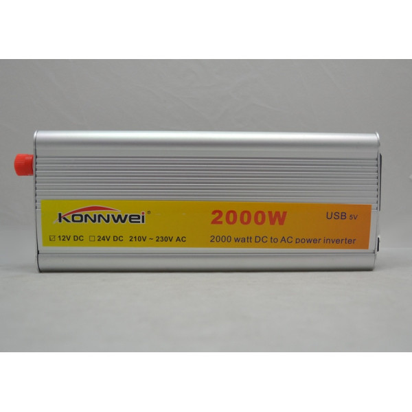 Преобразователь напряжения Konnwei 2000W 12DC преобразователь электричества, инвертор напряжения