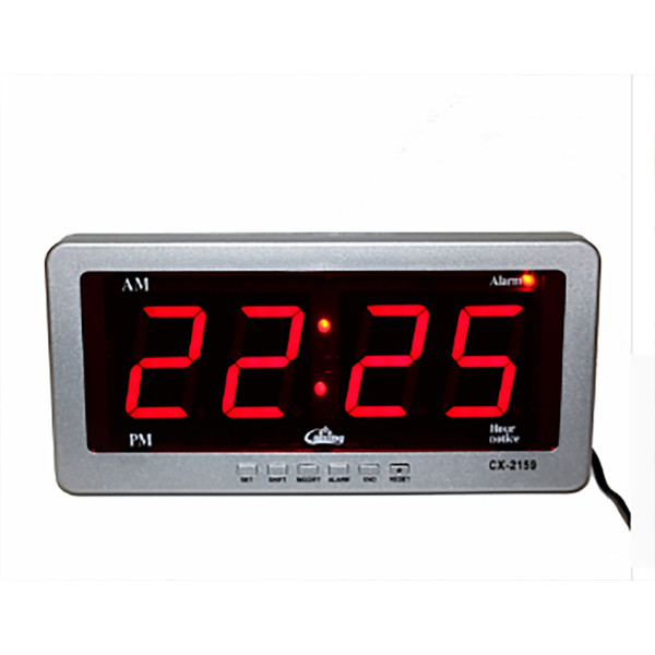 Электронные Часы CAIXING CX 2159 red, настольные часы с ярким светодиодным LED дисплеем,CG10 PR3