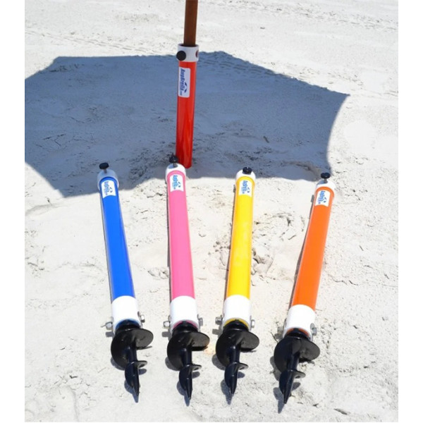 Бур для крепления пляжного зонта в песке, держатель для зонта в землю