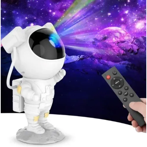 Проектор - ночник Космонавт на Луне ∙ Лазерная проекция космоса, планет и звездного неба