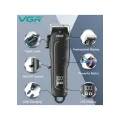 Профессиональная машинка для стрижки VGR V-683 для волос и бороды • Аккумуляторный триммер с LED-дисплеем, USB-зарядкой и насадками 3/6/9/12 мм