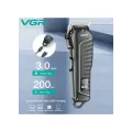 Профессиональная машинка для стрижки VGR V-683 для волос и бороды • Аккумуляторный триммер с LED-дисплеем, USB-зарядкой и насадками 3/6/9/12 мм
