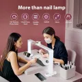 Професійна настільна LED-лампа F-800E 40W біла • Прямокутна лампа для манікюру, робочого столу, салону краси та косметолога 3500Lm