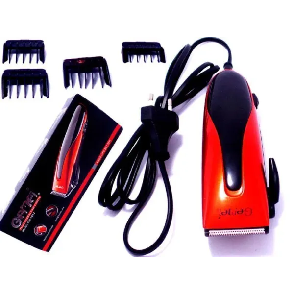 Професcиональная проводная машинка Gemei GM-1012 для стрижки волос, с насадками
