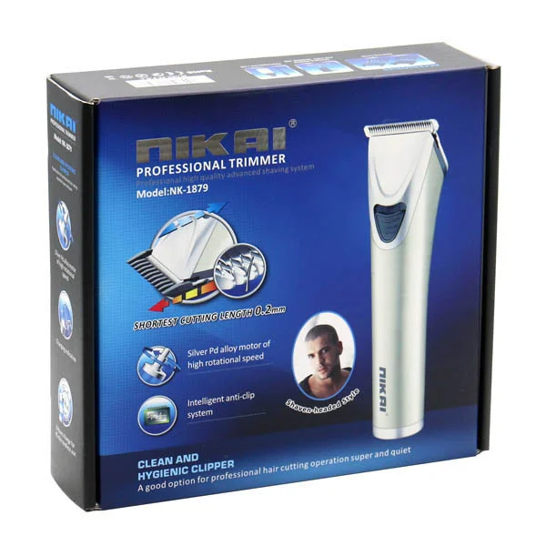 Профессиональная беспроводная машинка для стрижки волос,качественное покрытие.Nikai NK-1879 CG21 PR4