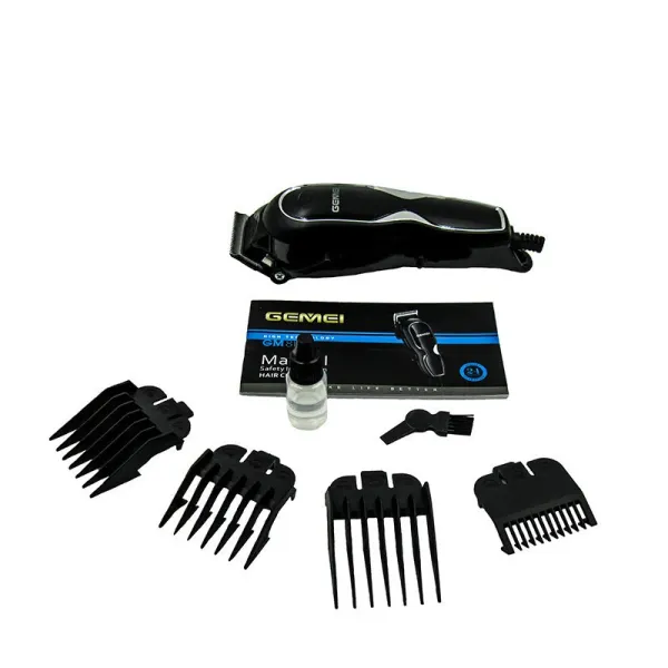 Профессиональная машинка для стрижки волос, бесшумным и мощным анкерным вибродвигателем.Gemei GM 817 CG21 PR5