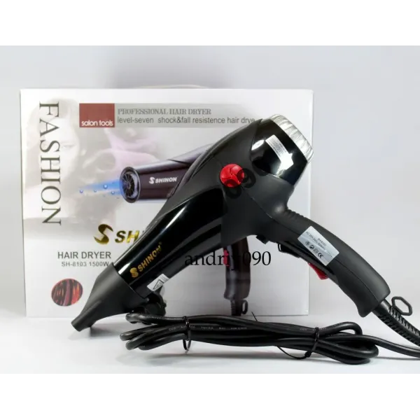 Профессиональный фен Shinon SH-8103 с режимом холодного обдува, мощностью 1500Вт CG23 PR4