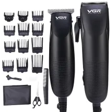 Профессиональный набор для стрижки 2 в 1 Машинка для стрижки волос с насадками + Триммер для коррекции VGR V-023