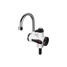 Проточный водонагреватель Delimano RX-014 ∙ Бойлер – кран с LCD дисплеем ∙ Нижнее подключение ∙ Белый