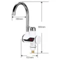 Водонагреватель проточный на кран с душем Water Faucet & Shower с нижним подключением · Кран - бойлер мгновенного нагрева воды c LCD дисплеем