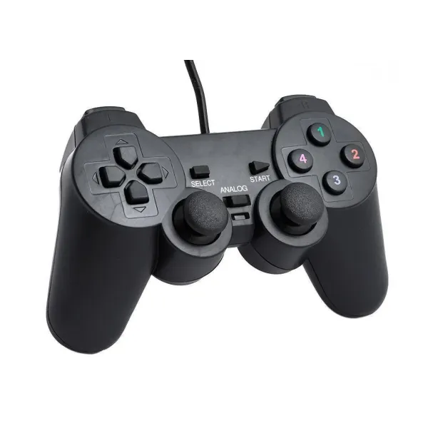 Проводной USB джойстик для ПК PC Dellta GamePad DualShock DJ-208 | Джойстик геймпад с вибрацией PR3
