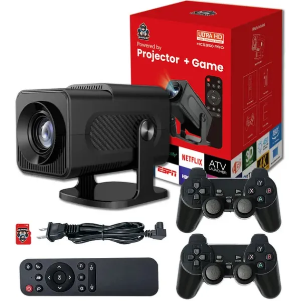 Проектор для фильмов, игр и домашнего кинотеатра HCS350 pro • Портативный проектор с высоким качеством изображения и поддержкой Full HD
