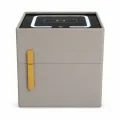 Прикроватная тумбочка VEN-1734-TUMB 42×42×50 см с сейфом и беспроводной зарядкой • Тумба с электронным сейфом VEN-1734-TUMB, LED-подсветкой и USB для спальни