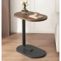 Прикроватный столик с деревянной столешницей и металлическим основанием 28×45×60 ∙ Стол наддиванный овальный с цельной столешницой 64225