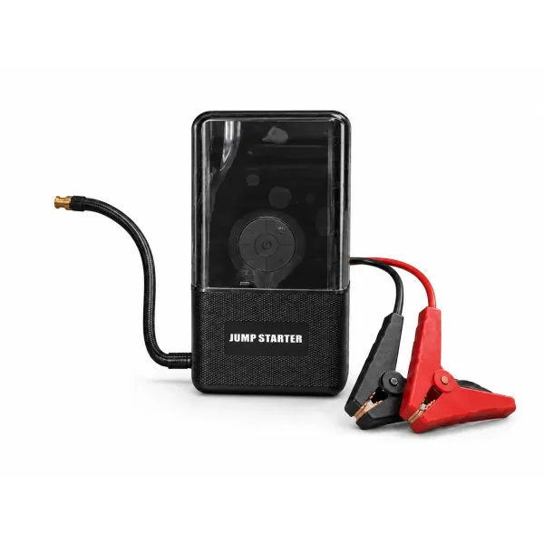 Пусковое устройство 965A с компрессором • Автомобильный Jump Starter 12V 4в1 с насосом 150 PSI, Power Bank и LED-фонарем
