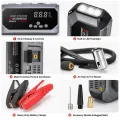 Пускозарядное устройство K3 12000 мАч • Автомобильный Jump Starter 12V с компрессором 150 PSI, пиковым током 600A, Power Bank и LED-фонарем