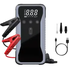 Пускозарядний пристрій S3 10400 мА·год • Автомобільний Jump Starter 12V з компресором, USB-C, цифровим дисплеєм та LED/SOS